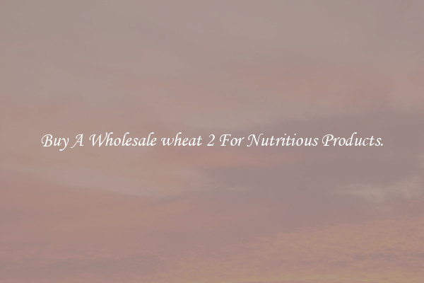 Buy A Wholesale wheat 2 For Nutritious Products.