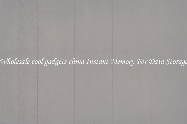 Wholesale cool gadgets china Instant Memory For Data Storage