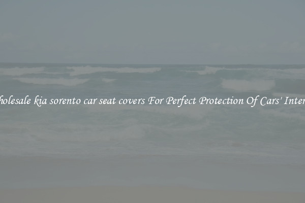 Wholesale kia sorento car seat covers For Perfect Protection Of Cars' Interior 