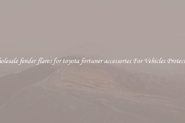 Wholesale fender flares for toyota fortuner accessories For Vehicles Protection