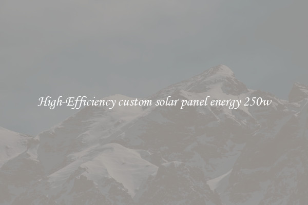 High-Efficiency custom solar panel energy 250w