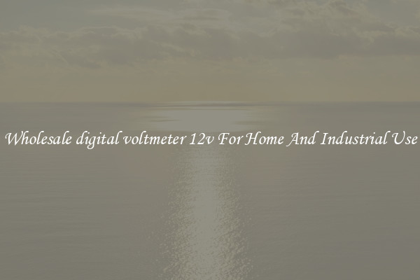 Wholesale digital voltmeter 12v For Home And Industrial Use