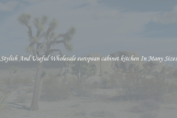 Stylish And Useful Wholesale european cabinet kitchen In Many Sizes